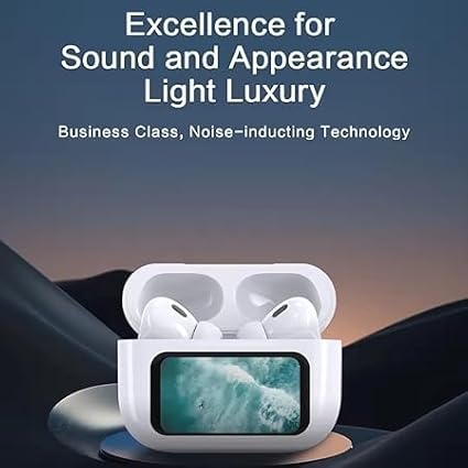 Smart Wireless Earbuds with LCD Touch Screen